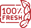100% fresh produce