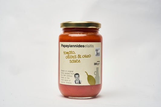 Tomato, olives & ouzo sauce